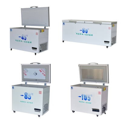 8.5-10cm Foam Layer Ultra-Low Chest Freezer for Large Capacity -60°C Seafood Storage
