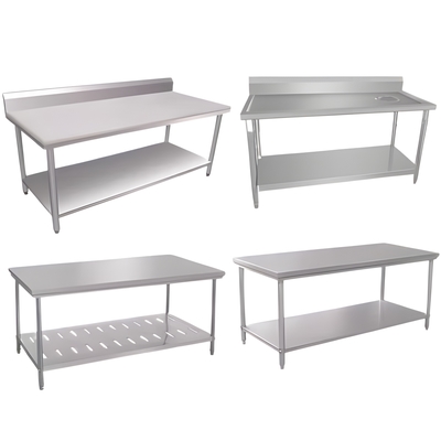 Professional Grade Stainless Steel Workbench for Commercial Restaurants and Kitchens