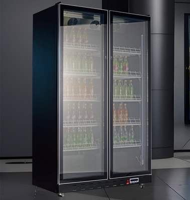 Customized Double Door Frost Free Upright Fridge  in Light Color Purple