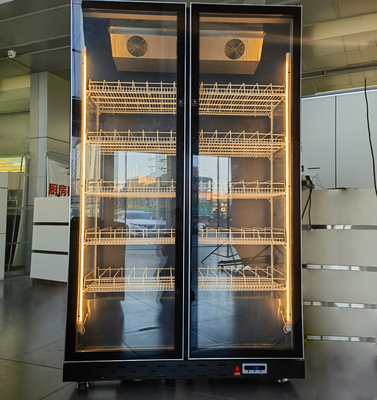 Customized Double Door Frost Free Upright Fridge  in Light Color Purple