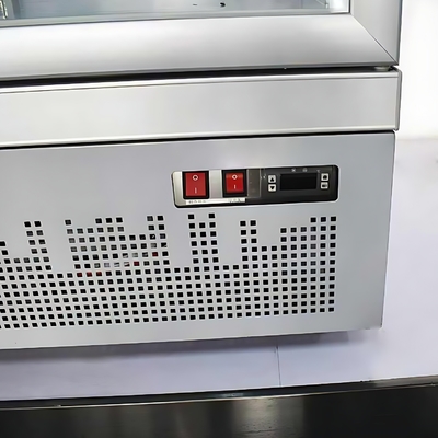 OEM Supermarket Beverage Refrigerator with Multi-climate Cooling and White Glass Door