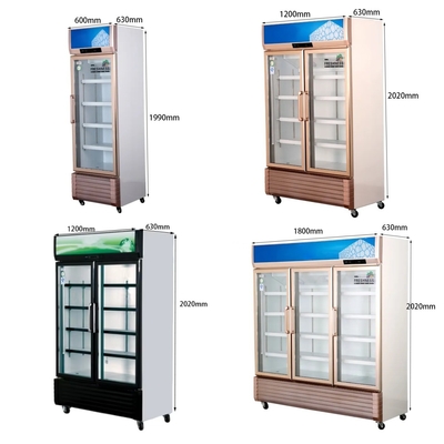 110V/60HZ Voltage Commercial Refrigerated Drinks Display Case with R290a Refrigerant