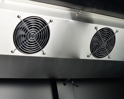 Fan Cooling System Commercial Display Cooler with LED Lighting and Anti-Fog Glass Door