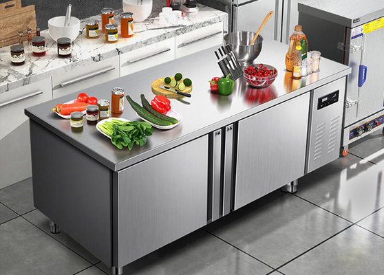 Stainless Steel Multi-climate Undercounter Fridge Workbench Chiller 304 Refrigerator