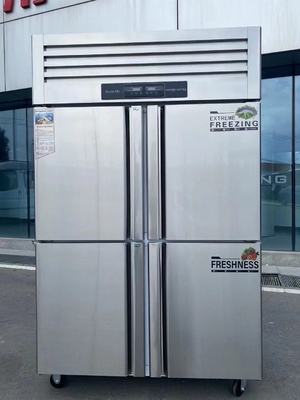 Upright Refrigerator Fridge Freezer Customized Dimensions and R600a/R290a Refrigerant