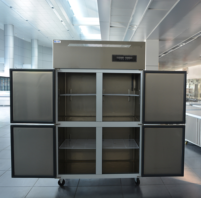 110V/60HZ 4 Doors Heavy Duty Refrigerated Cabinets Upright Refrigerator Fridge Freezer