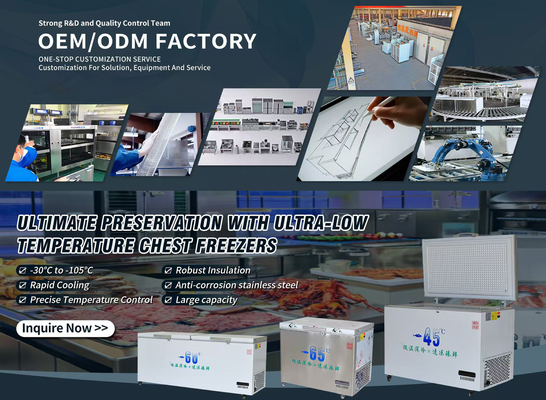 Multi-climate Minus 85 Degree Ultra-low Temperature Commercial Freezer for Meat