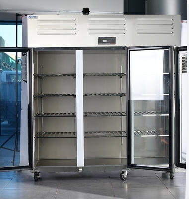 3-Door Stainless Steel Commercial Refrigerator for Fully Refrigerated Kitchen Storage
