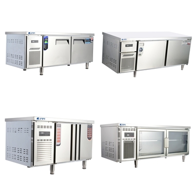 Stainless Steel Kitchen Chillers Under Counter Refrigerator with Chilling and 2 Doors