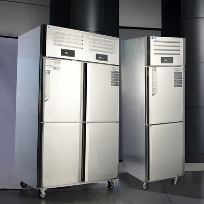 220V-240V/50HZ 60HZ 110V/60HZ Upright Open Commercial Freezer with R600a Refrigerant