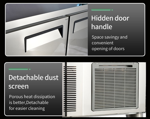 Under Counter Refrigerator with Chiller and Double-Temperature Refrigeration