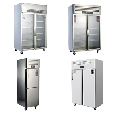 220V-240V  Above Foam Layer Stainless Steel Reach-In Refrigerator For Commercial Kitchen