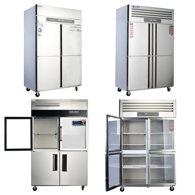 220V-240V  Above Foam Layer Stainless Steel Reach-In Refrigerator For Commercial Kitchen